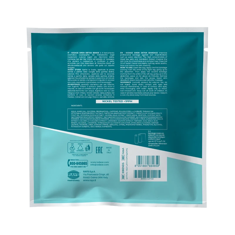 Iodase Dren Detox Bende Anticellulite 1 Pezzo