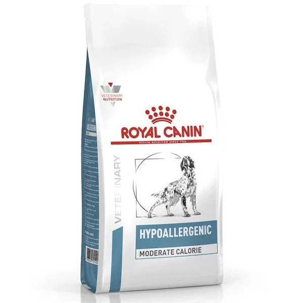 Royal Canin Veterinary Hypoallergenic Moderate Calorie Crocchette Per Cani Adulti Sacco 14Kg