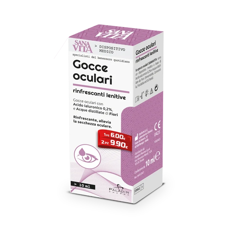 Sanavita Gocce Oculari Rinfrescanti Lenitive 10ml