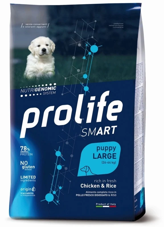 Prolife Dog Smart Chicken & Rice Cibo Secco Per Cani Cuccioli Taglia Grande Sacco 2,5 Kg