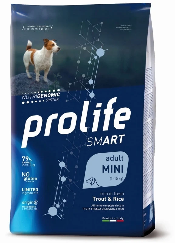 Prolife Smart Mini Trota Fresca E Riso Cani Adulti 600g