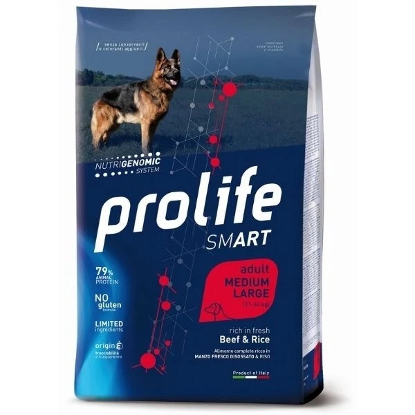 Prolife Dog Smart Adult Medium/Large Beef & Rice 2,5Kg
