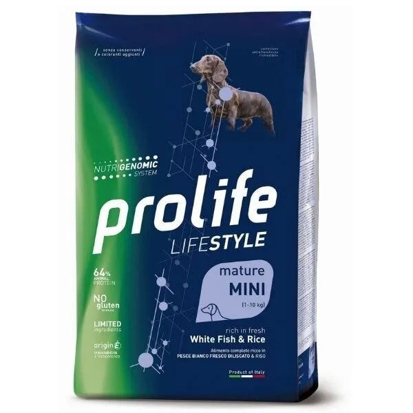 Prolife Dog Life Style Mature Mini White Fish & Rice 600g