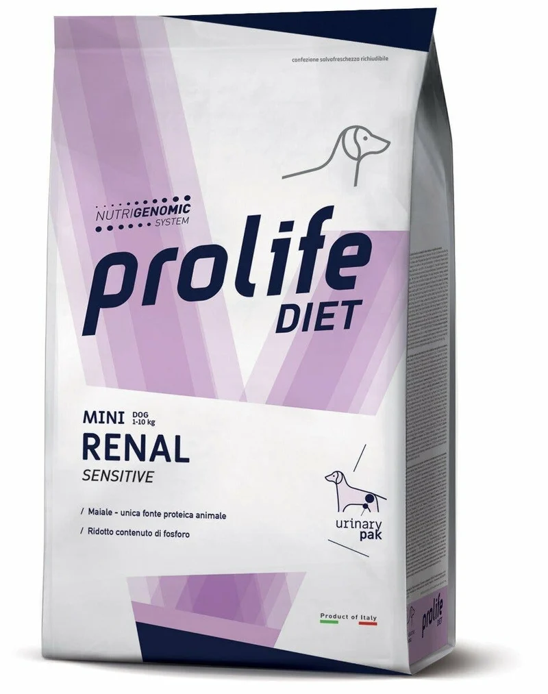 Prolife Dog Diet Renal Cibo Umido Per Cani Adulti Taglia Mini Sacco 500g