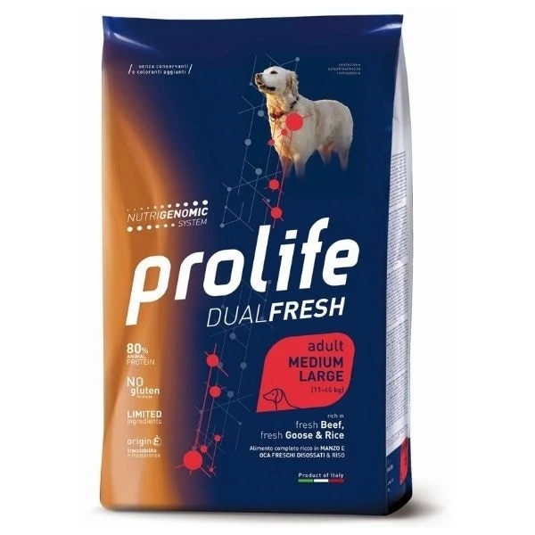 Prolife Dog Dual Fresh Adult Medium/Large Goose & Rice 2,5Kg