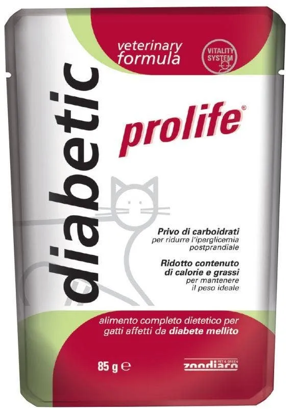 Prolife Veterinary Diabetic Cibo Umido Per Gatti Bustina 85g