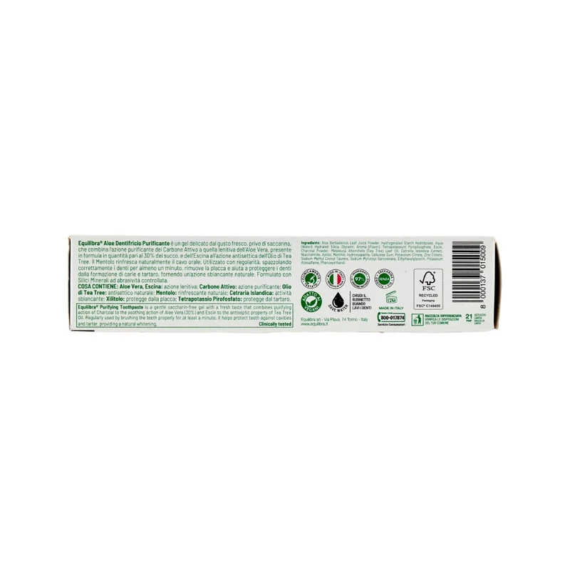Equilibra Aloe Dentifricio Purificante 75ml