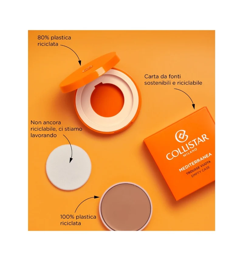 Collistar Mediterranea Fondotinta Compatto Solare SPF 15 Refill N.01 Elba
