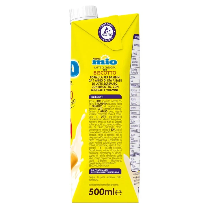 Nestlé Mio Latte Di Crescita Con Biscotto Liquido Brick 500ml