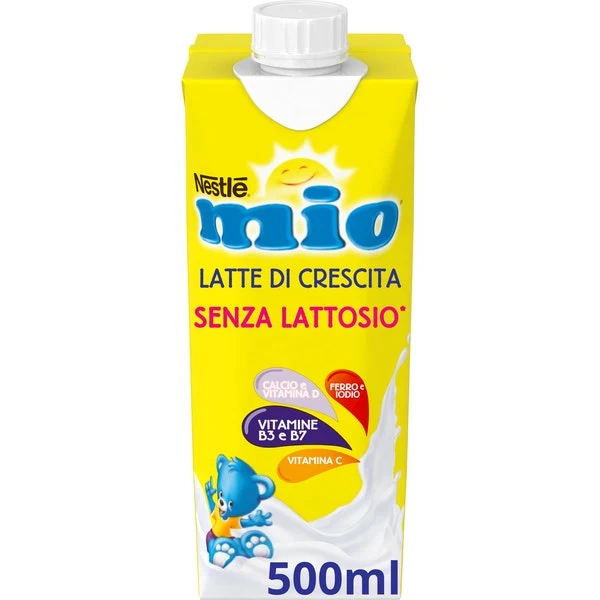 Nestlé Mio Latte Di Crescita Senza Lattosio Liquido Brick 500ml
