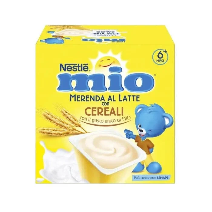 Nestlé Mio Merenda Al Latte Cereali 4 Vasetti Da 100g