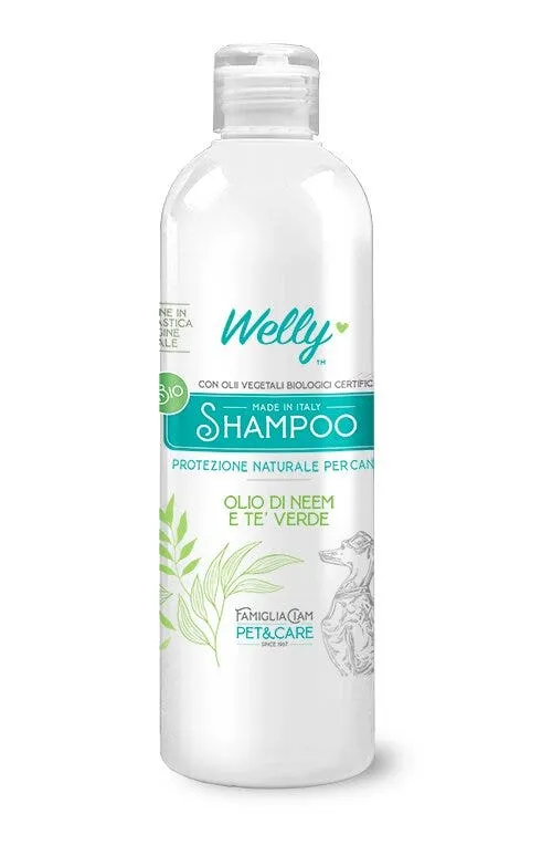 Welly Shampoo Olio Di Neem & Tè Verde Per Cani 250ml