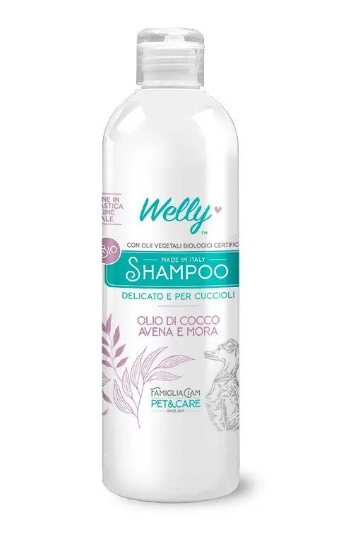 Welly Shampoo Olio Di Cocco Avena & Mora Per Cani Cuccioli 250ml