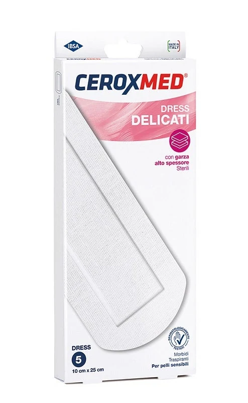Ceroxmed Compresse Dress Cerotti Delicati 10x25 cm 5 Pezzi