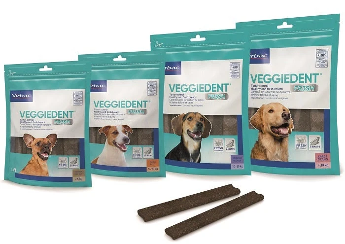 Veggiedent Salute Cavo Orale Cane Taglia Molto Piccola < 5kg 15 Stick