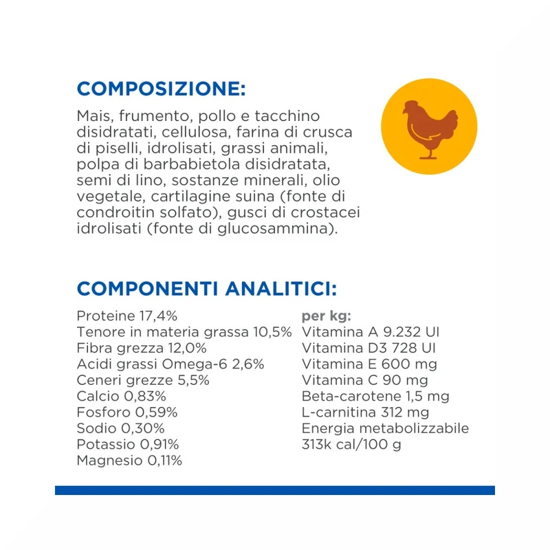Hill's Science Plan Light Mature Adult Crocchette Con Pollo Per Cani Taglia Media Sacco 14Kg