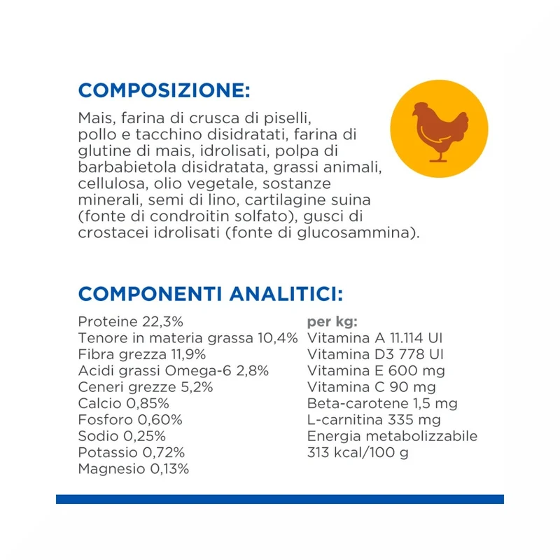 Hill's Science Plan Light Adult Crocchette Con Pollo Per Cani Taglia Large Sacco 14 Kg