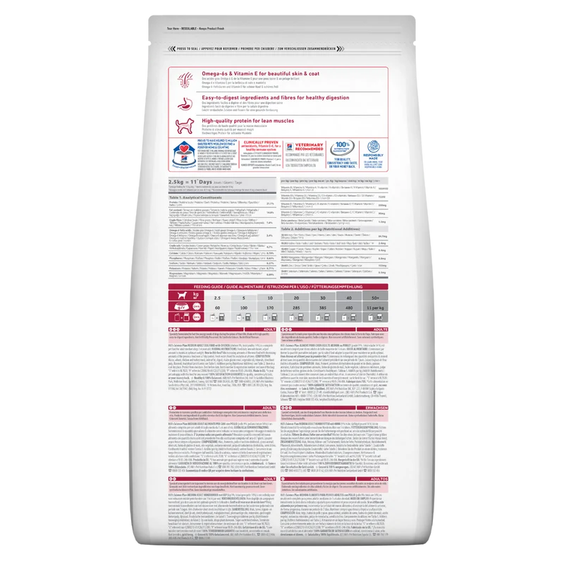 Hill's Science Plan Medium Adult Crocchette con Pollo Per Cani Sacco 14 Kg