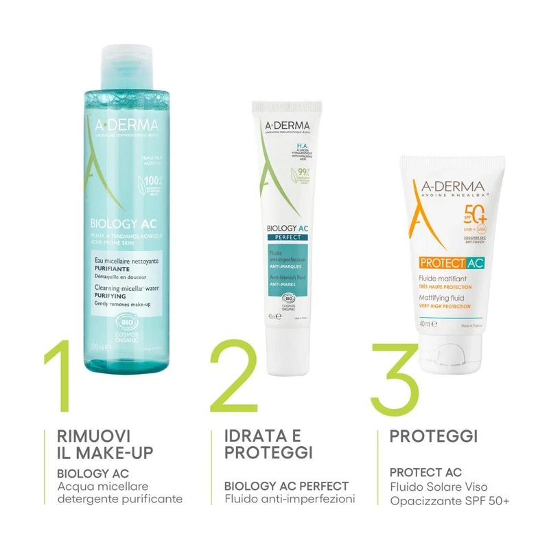 A-Derma Biology Ac Acqua Micellare Detergente Purificante Anti-imperfezioni 400ml