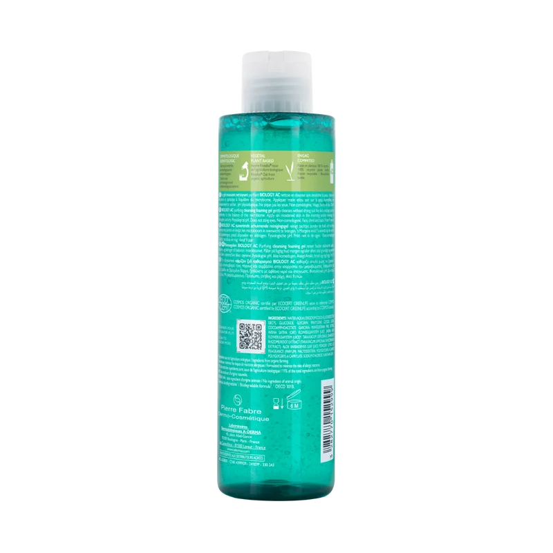 A-Derma Biology AC Gel Detergente Schiumogeno Purificante Anti-imperfezioni 200ml