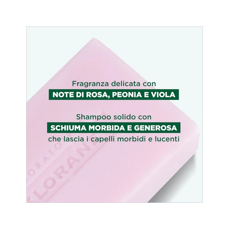 Klorane Shampoo Solido Lenitivo Peonia Bio 80g