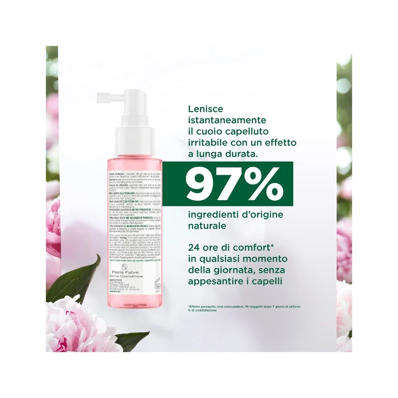Klorane Siero Lenitivo alla Peonia Bio 100ml