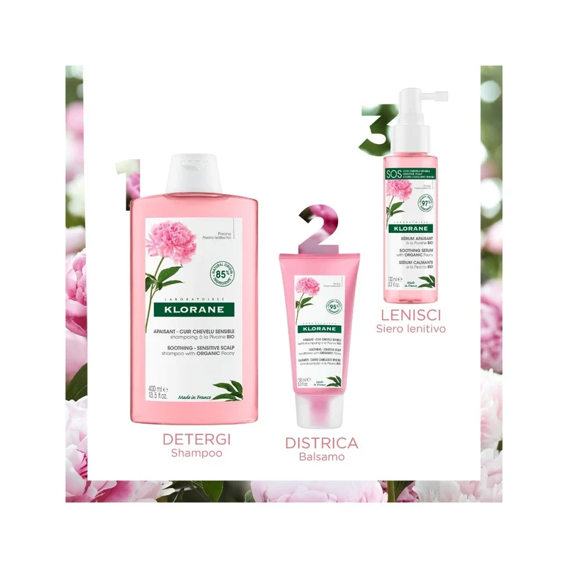 Klorane Siero Lenitivo alla Peonia Bio 100ml