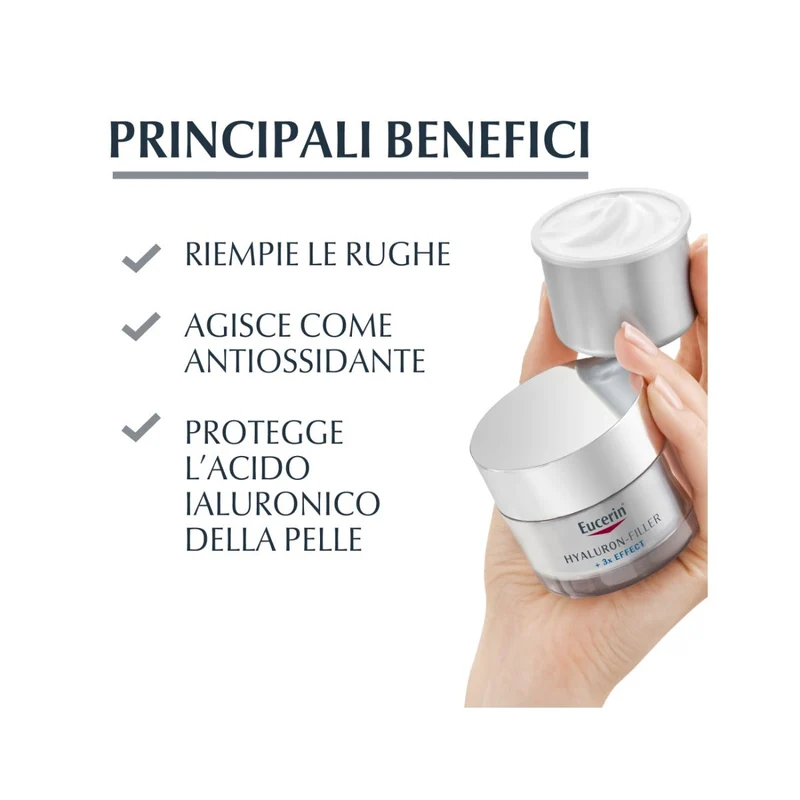 Eucerin Hyaluron Filler Notte Crema Viso Ricarica 50ml