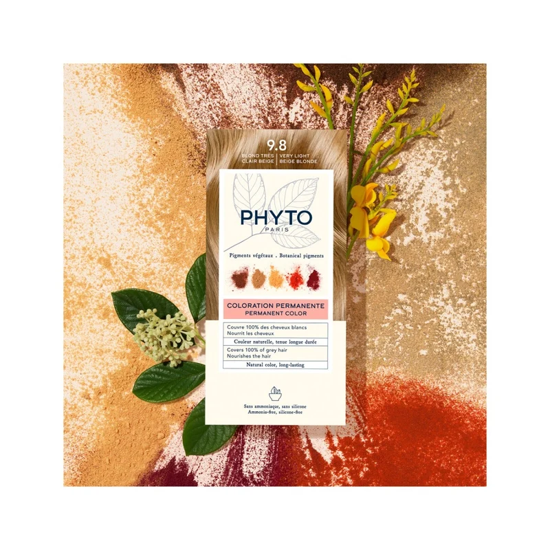 Phyto Phytocolor 9.8 Biondo Chiarissimo Cenere Colorazione Permanente Per Capelli