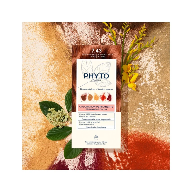 Phyto Phytocolor 7.43 Biondo Ramato Dorato Colorazione Permanente Per Capelli