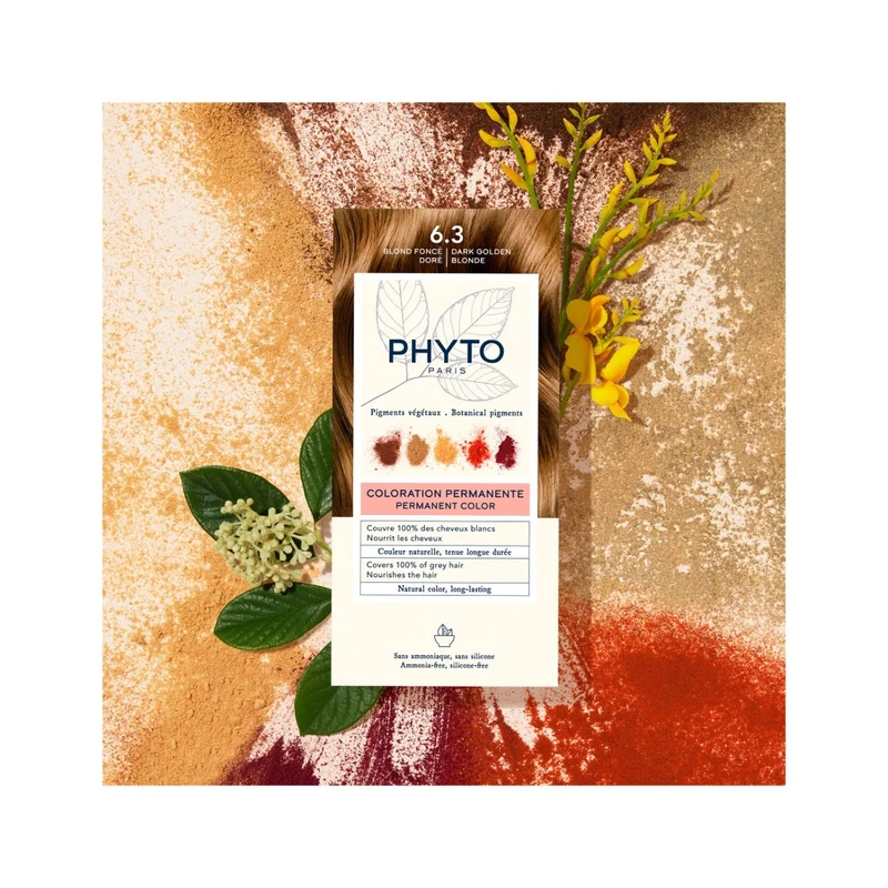 Phyto Phytocolor 6.3 Biondo Scuro Dorato Colorazione Permanente Per Capelli