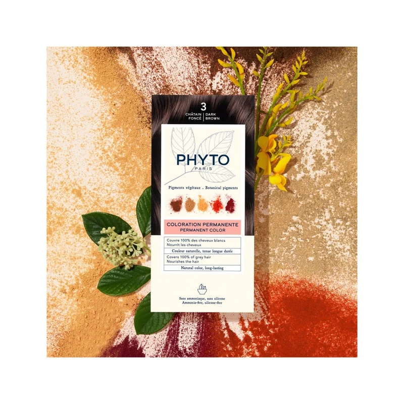 Phyto Phytocolor 3 Castano Scuro Colorazione Permanente Per Capelli