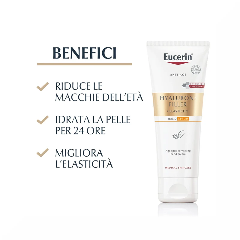 Eucerin Hyaluron Filler + Elasticity Crema Mani Anti Macchie 75ml