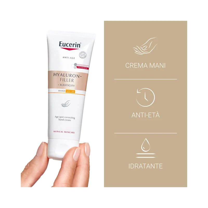 Eucerin Hyaluron Filler + Elasticity Crema Mani Anti Macchie 75ml