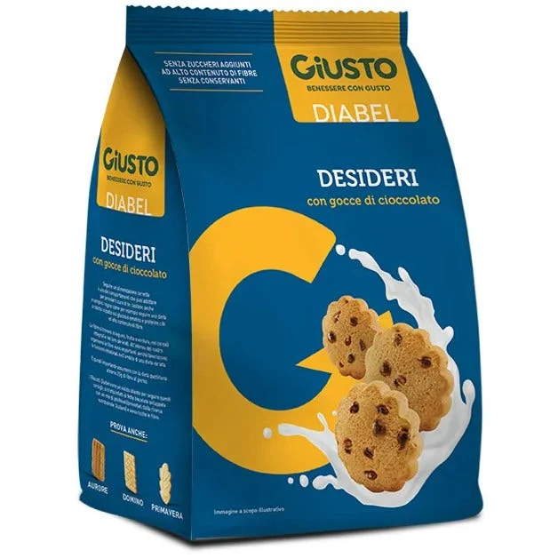 Giusto Diabel Biscotto Desideri Con Gocce Di Cioccolato 150g