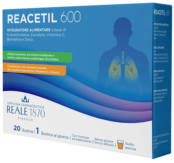 Reacetil 600 20 Bustine Reale 1870