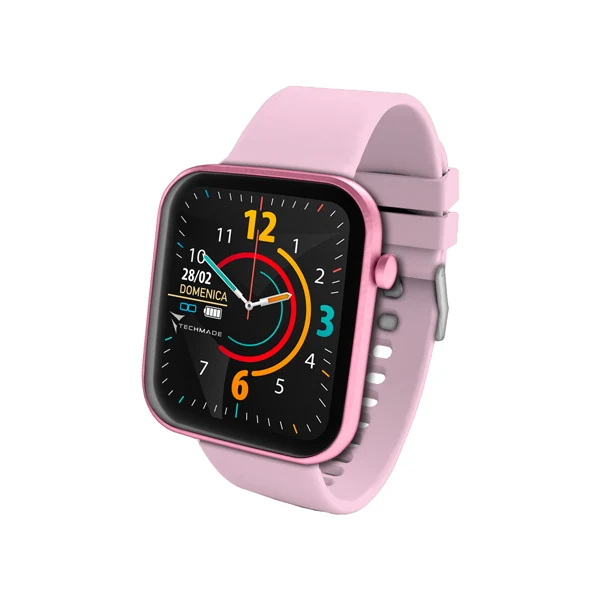 Techmade Have Smartwatch Con Frame In Alluminio 1,68 Pink