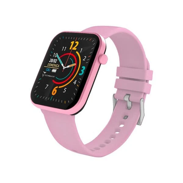 Techmade Have Smartwatch Con Frame In Alluminio 1,68 Pink
