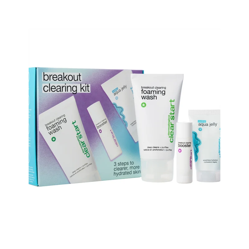 Dermalogica Breakout Clearing Kit 2 Detergenti + 1 Booster