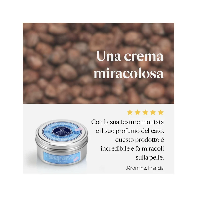 L'Occitane Crema Corpo Ultra Leggera Karitè 175ml