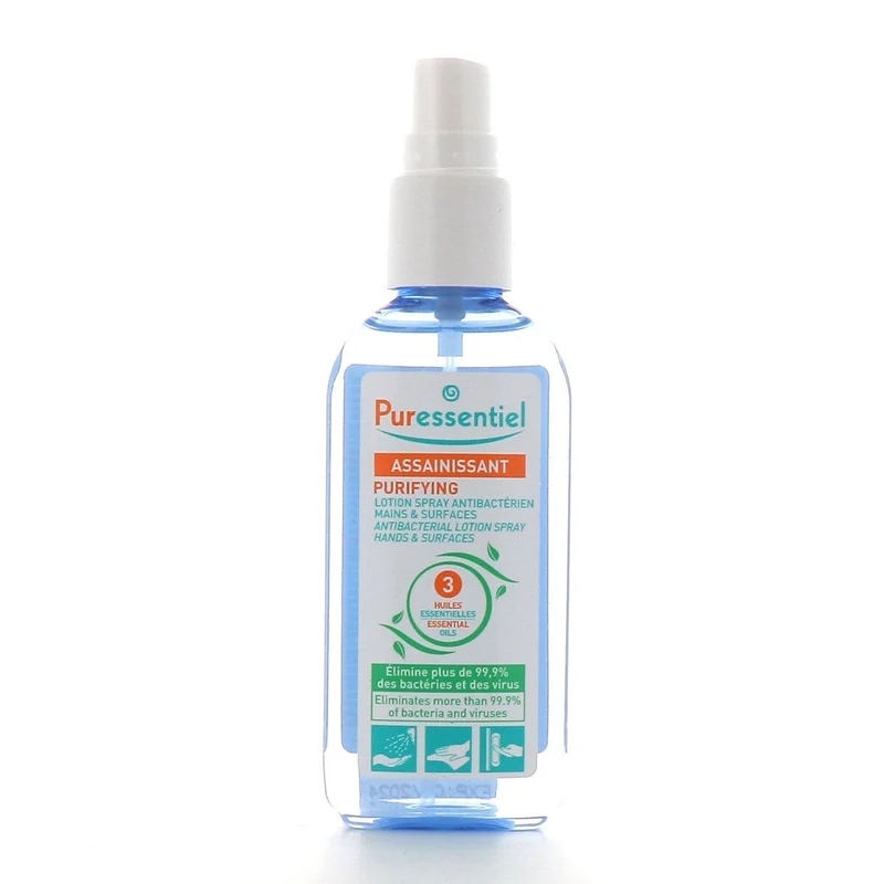 Puressentiel Lozione Spray Disinfettante Mani 80ml