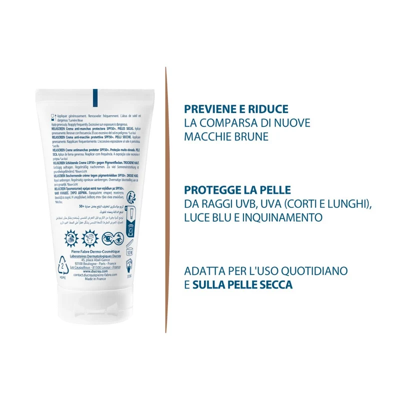 Ducray Melascreen Crema Anti-Macchie Protettiva 50ml SPF50+