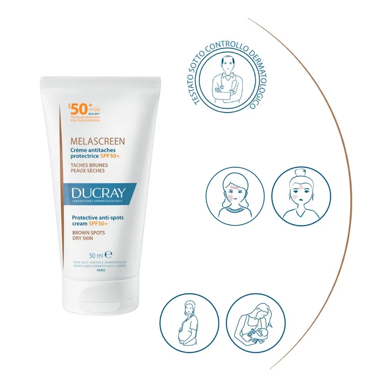 Ducray Melascreen Crema Anti-Macchie Protettiva 50ml SPF50+