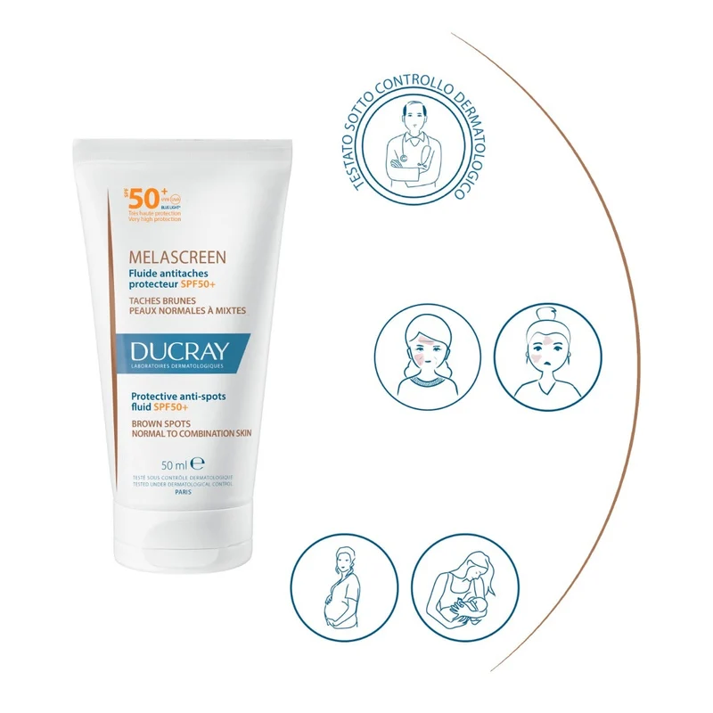 Ducray Melascreen Fluido Anti-Macchie Protettivo Solare 40ml SPF50+