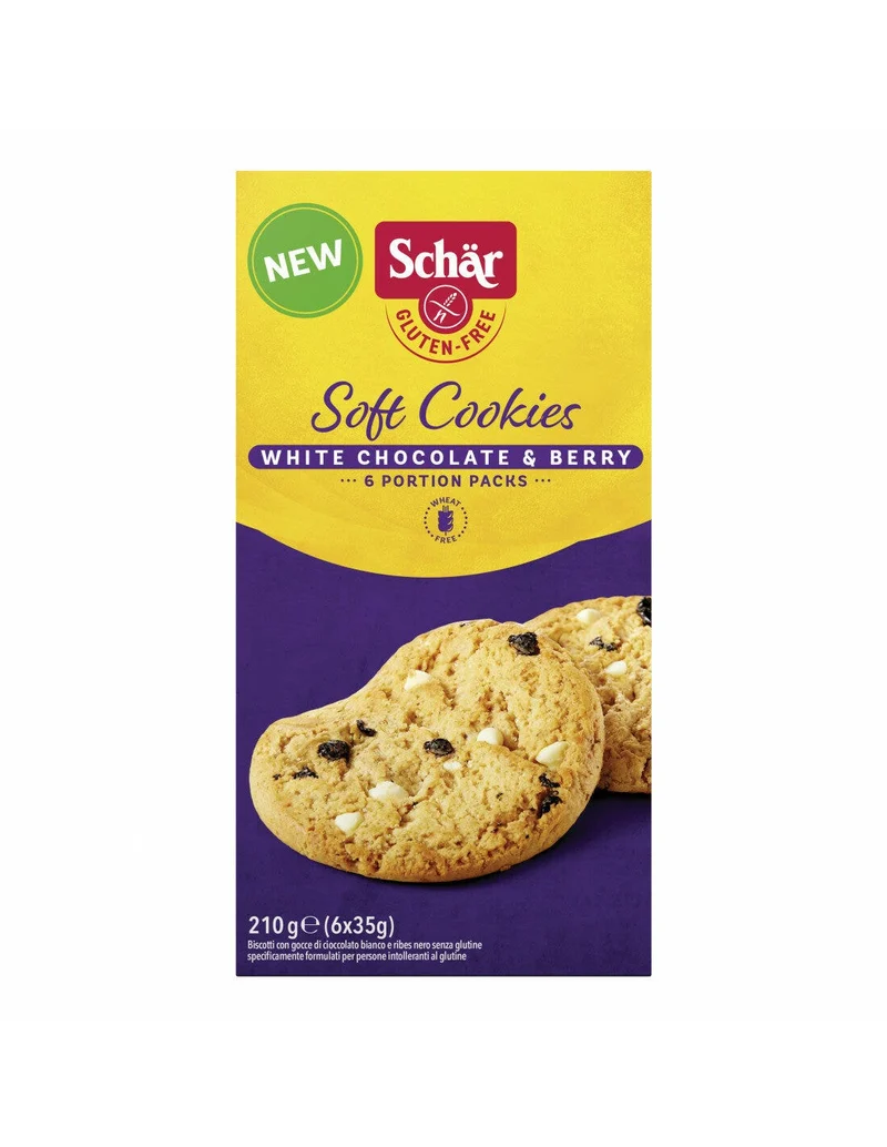 Schar Soft Cookies White Chocolate & Berry 210g