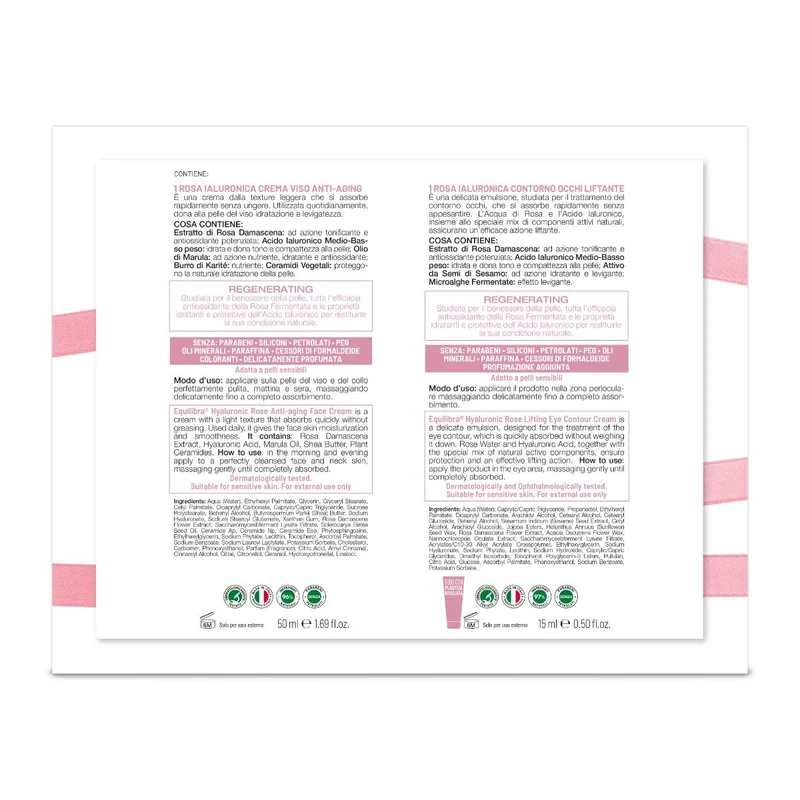 Equilibra Viso Kit Viso Rosa Ialuronica Anti-aging