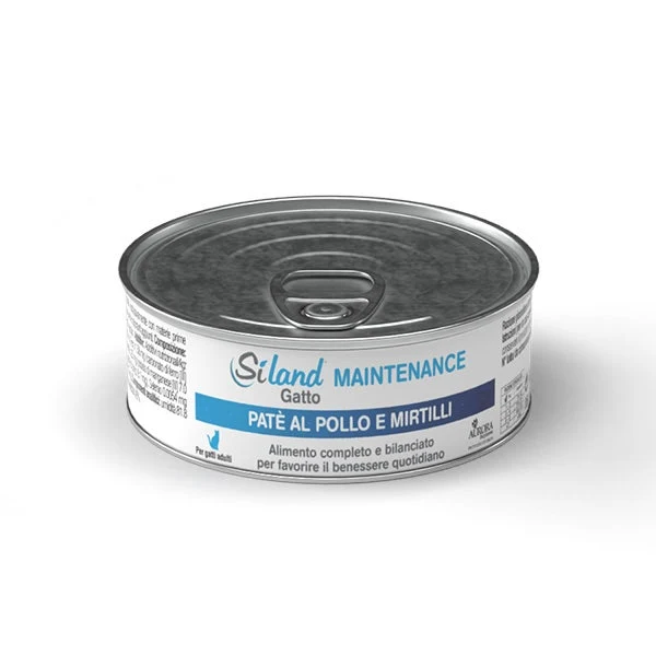 Siland Maintenance Cibo Umido Patè Pollo/Mirtilli Gatti Adulti 85g
