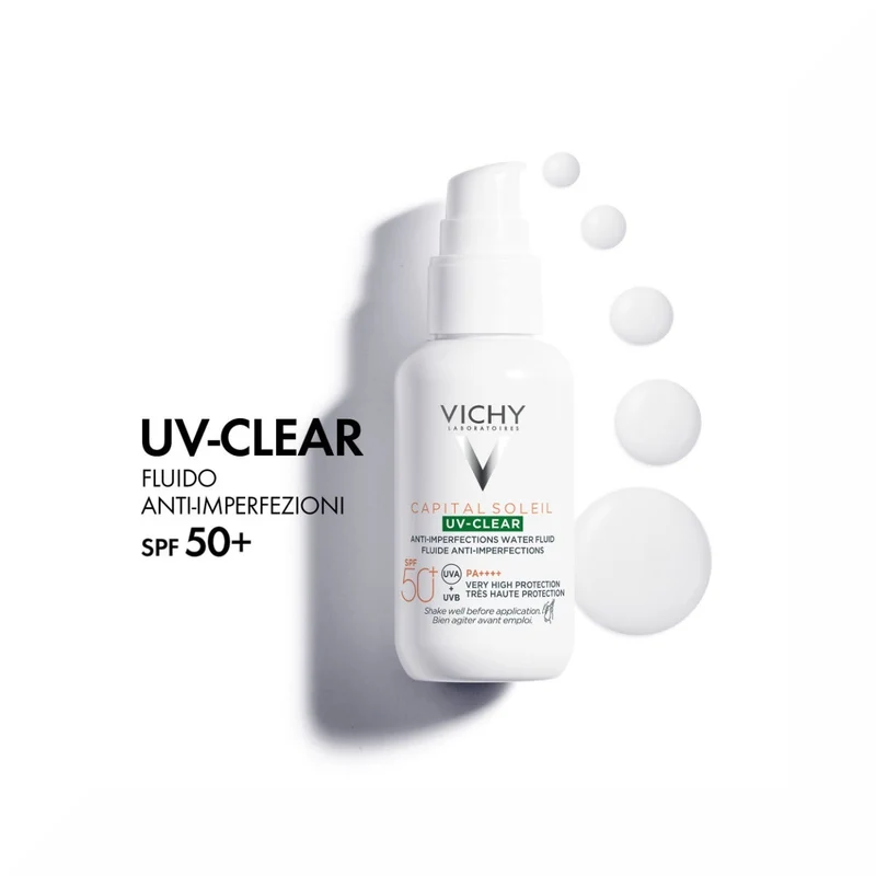 Vichy Capital Soleil UV-Clear Fluido Anti-Imperfezioni SPF50+