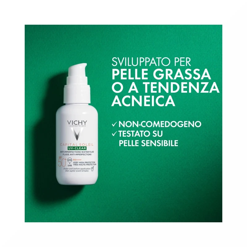 Vichy Capital Soleil UV-Clear Fluido Anti-Imperfezioni SPF50+