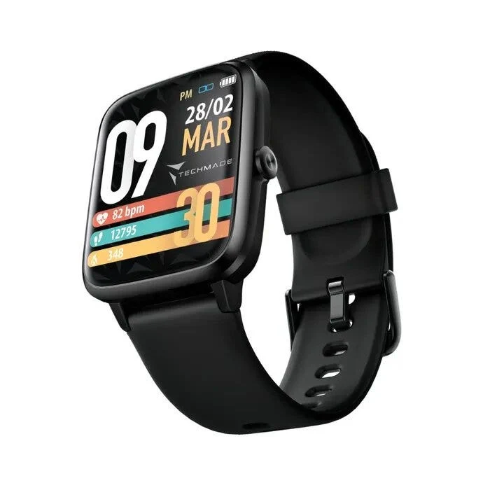 Techmade Smartwatch Sport Con GPS Integrato Colore Black